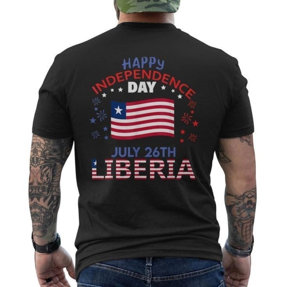 Liberia 177th Independence Day T-shirt Flag Pride African Heritage Gift Tee